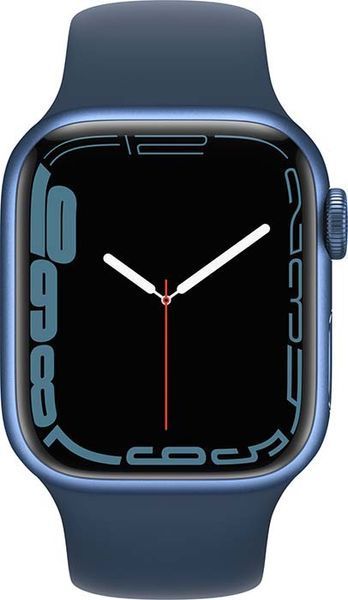 Смарт-годинник Apple Watch Series 7 GPS 41mm Blue Aluminum Case With Blue Sport Band (MKN13) 217293 фото