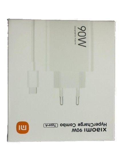 Зарядний пристрій Xiaomi 90W HyperCharge Combo (Type-A) (BHR07ZBEU) білий + кабель USB-C 355905 фото