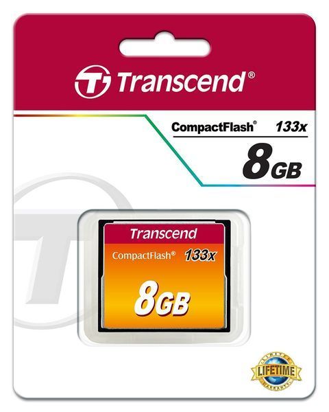 Карта пам'яті Transcend CF 8GB 133X (TS8GCF133) 372031 фото