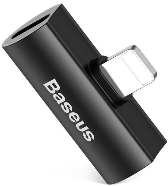 Адаптер Baseus iP Male To Dual IP Female Adapter L46 (CAL46-01) Black 255227 фото