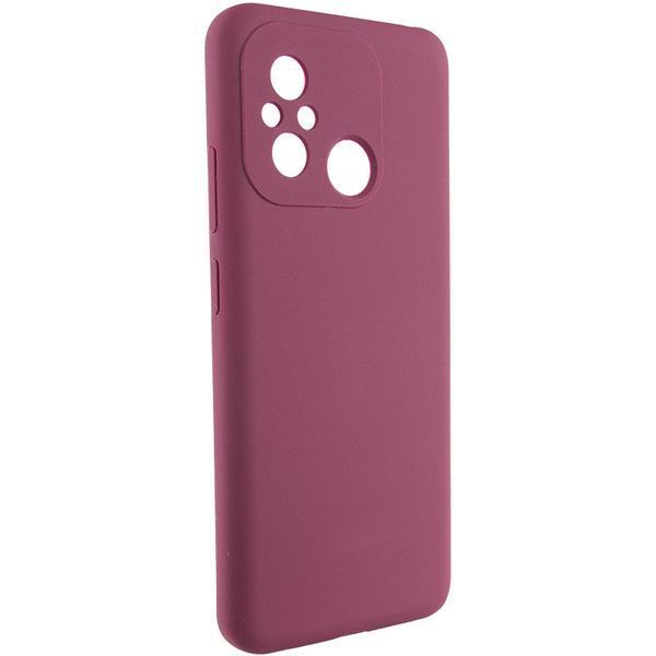 Чохол Silicone Cover Lakshmi Full Camera (AAA) для Xiaomi Redmi 12C Бордовий / Plum 271871 фото