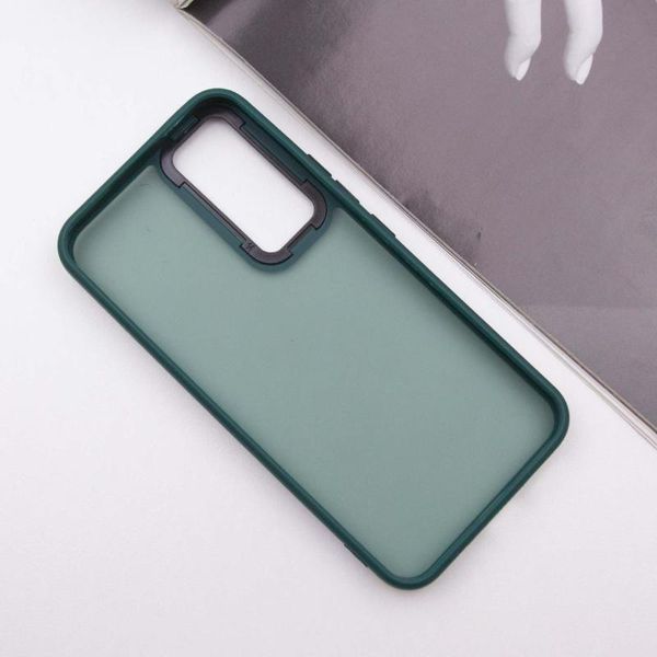 Чохол TPU+PC Lyon Frosted для Samsung Galaxy A55 Green 295747 фото