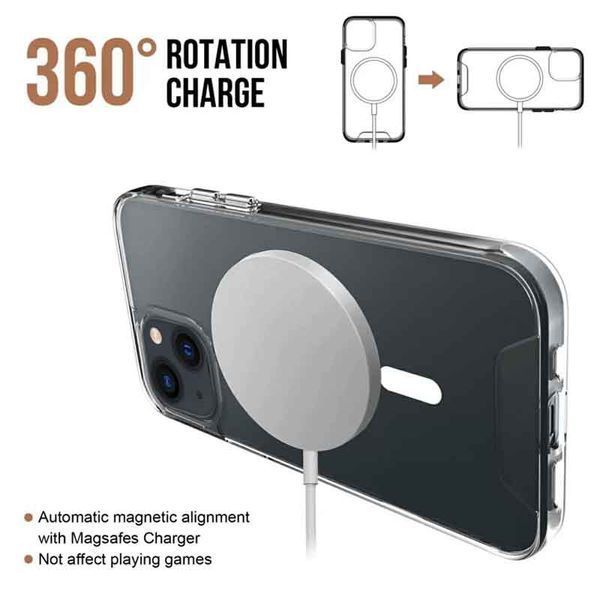 Чохол TPU Space Case with MagSafe для Apple iPhone 13 mini (5.4") Прозорий 245949 фото