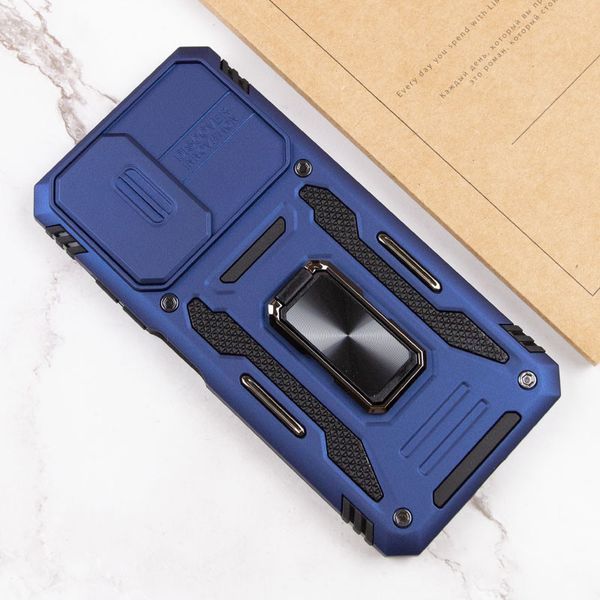 Ударостійкий чохол Camshield Army Ring для Xiaomi Redmi Note 11 Pro 4G/5G / 11E Pro / 12 Pro 4G Синій / Navy 256164 фото