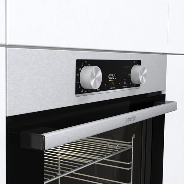 Комплект Gorenje (духовка електрична BO6737E02XK + варильна поверхня газова G642ABX), 743550, нерж. (SET_BO6737E02XK_G642ABX) 375286 фото