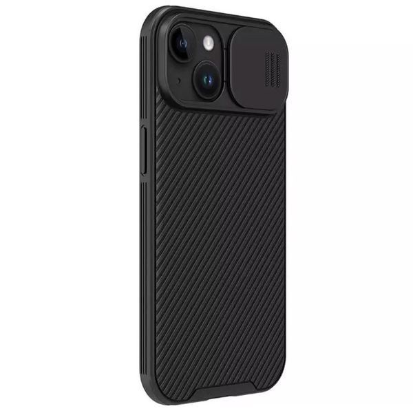 Карбонова накладка Nillkin CamShield Pro для Apple iPhone 15 (6.1") Black 361155 фото
