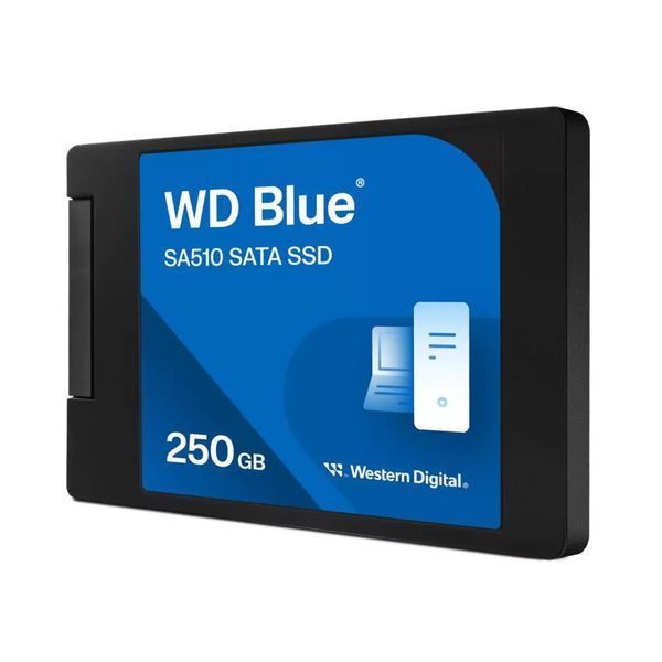 Твердотільний запам&rsquo;ятовувальний пристрій накопичувач (SSD) SATA 2.5" 250GB 6GB/S BLUE SA510 WDS250G3B0A WDC 323152 фото