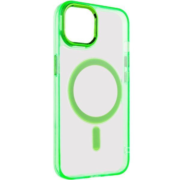 Чохол TPU Iris with MagSafe для Apple iPhone 12 Pro Max (6.7") Салатовий 272111 фото