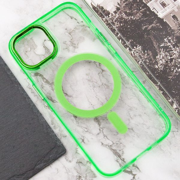 Чохол TPU Iris with MagSafe для Apple iPhone 12 Pro Max (6.7") Салатовий 272111 фото