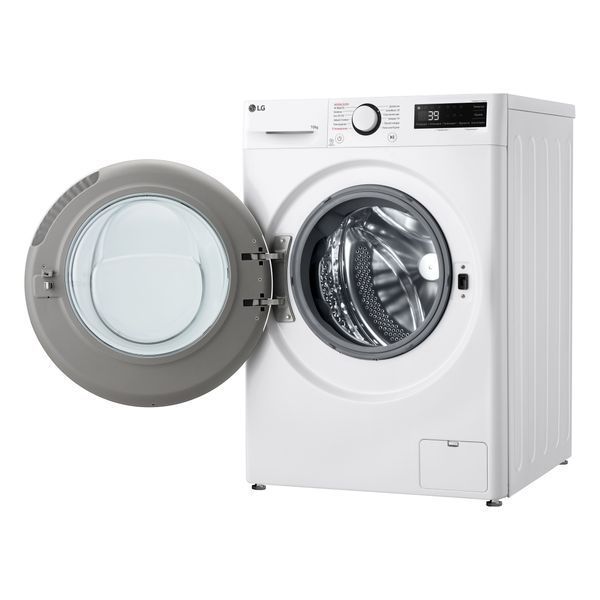 Пральна машина LG фронтальна, 10кг, 1400, A, 57см, дисплей, пара, інвертор, білий 399903 фото
