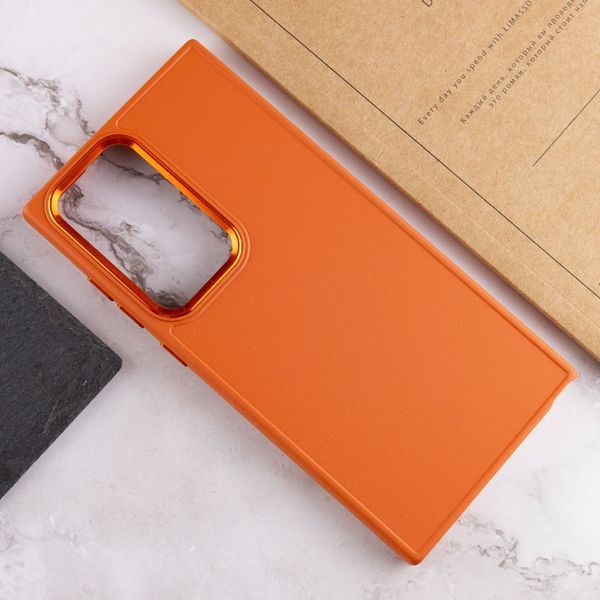 TPU чохол Bonbon Metal Style для Samsung Galaxy S24 Ultra Помаранчевий / Papaya 284986 фото