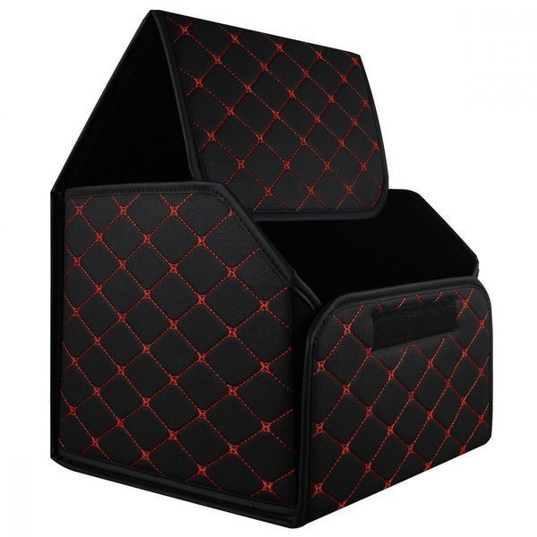 Органайзер у багажник автомобіля 34см*30см*30см black red 335062 фото