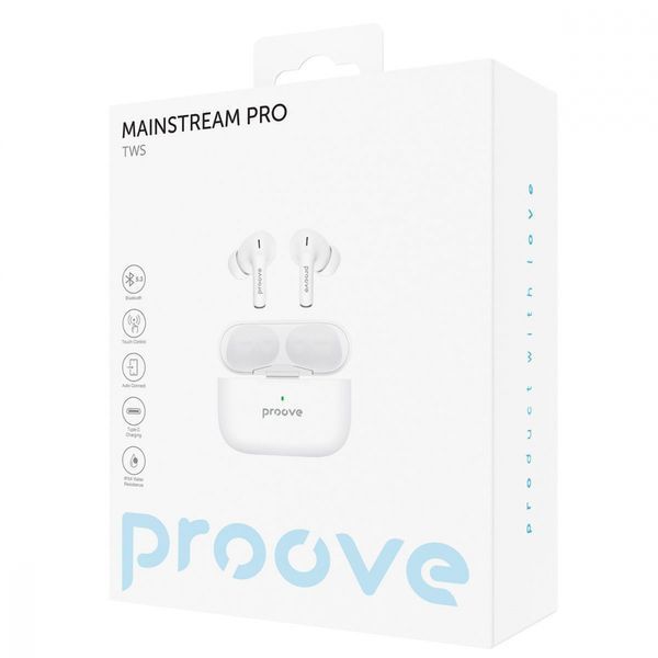 Навушники Proove Mainstream Pro TWS (APP) (TWMSP001AP02) white 384661 фото