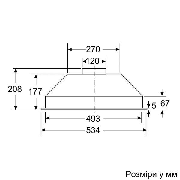 Витяжка Bosch вбудована, 53см, 302м.куб/год, нерж 397098 фото