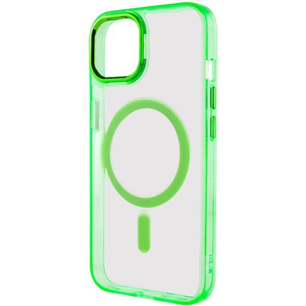 Чохол TPU Iris with MagSafe для Apple iPhone 12 Pro Max (6.7") Салатовий 272111 фото