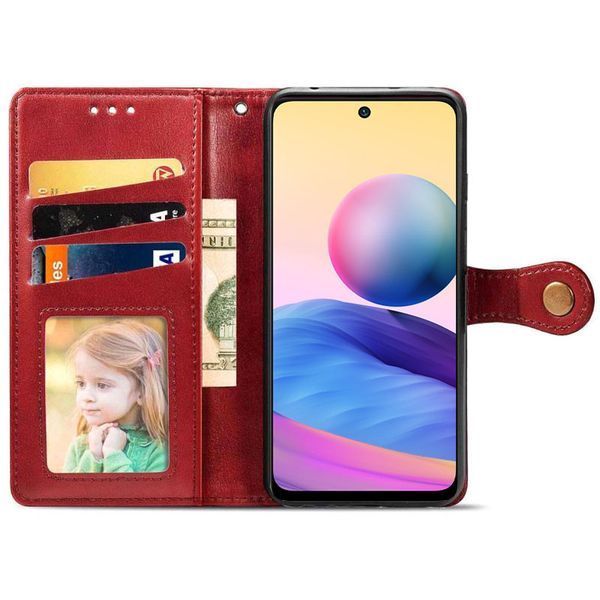 Шкіряний чохол книжка GETMAN Gallant (PU) для Samsung Galaxy A31 Червоний 242282 фото