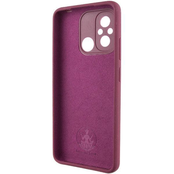 Чохол Silicone Cover Lakshmi Full Camera (AAA) для Xiaomi Redmi 12C Бордовий / Plum 271871 фото