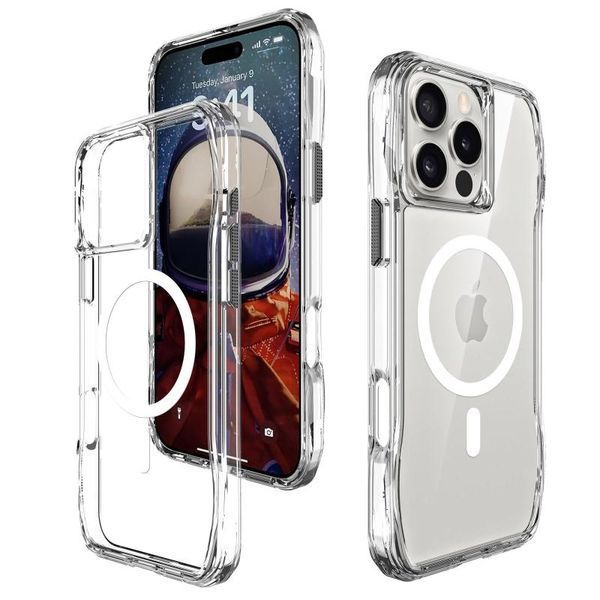 Чохол TPU Space Octagon with MagSafe для Apple iPhone 16 Pro Max (6.9") Clear 403411 фото
