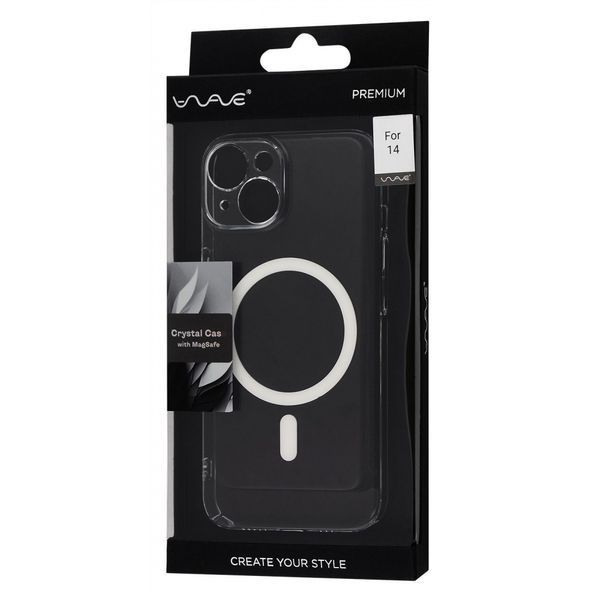 Чохол WAVE Premium Crystal Case with Magnetic Ring iPhone 14 transparent 332033 фото