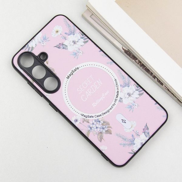TPU+PC чохол Secret Garden with MagFit для Samsung Galaxy S23 FE Pink 327091 фото