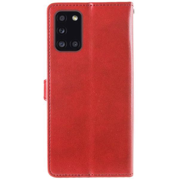 Шкіряний чохол книжка GETMAN Gallant (PU) для Samsung Galaxy A31 Червоний 242282 фото
