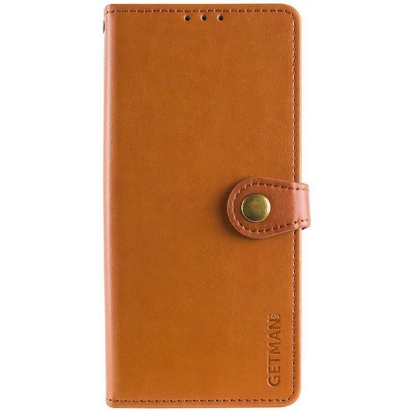 Шкіряний чохол книжка GETMAN Gallant (PU) для Samsung Galaxy S24 Ultra Коричневий 284408 фото
