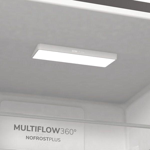 Холодильник з нижн. мороз. камерою Gorenje, 185х60х60см, 2 двері,203(99)л, А++, Total NF, Зона св-ті, Зовн. Диспл, нерж (NRK6192AXL4) 375754 фото
