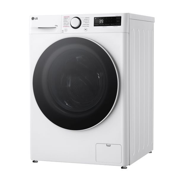 Пральна машина LG фронтальна, 10кг, 1400, A, 57см, дисплей, пара, інвертор, білий 399903 фото