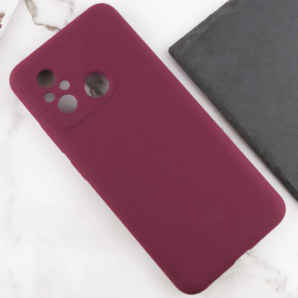 Чохол Silicone Cover Lakshmi Full Camera (AAA) для Xiaomi Redmi 12C Бордовий / Plum 271871 фото