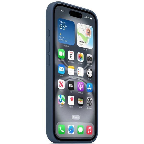 Чохол Silicone case (AAA) full with Magsafe and Animation для Apple iPhone 16 Plus (6.7") Denim 329344 фото