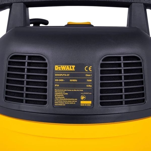 Пилосос професійний DeWalt 750Вт 18кПа контейнер 23л 8.3кг 394174 фото