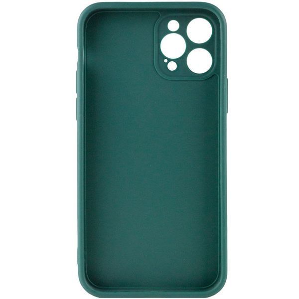 Силіконовий чохол Candy Full Camera для Apple iPhone 12 Pro Max (6.7") Зелений / Forest green 205959 фото