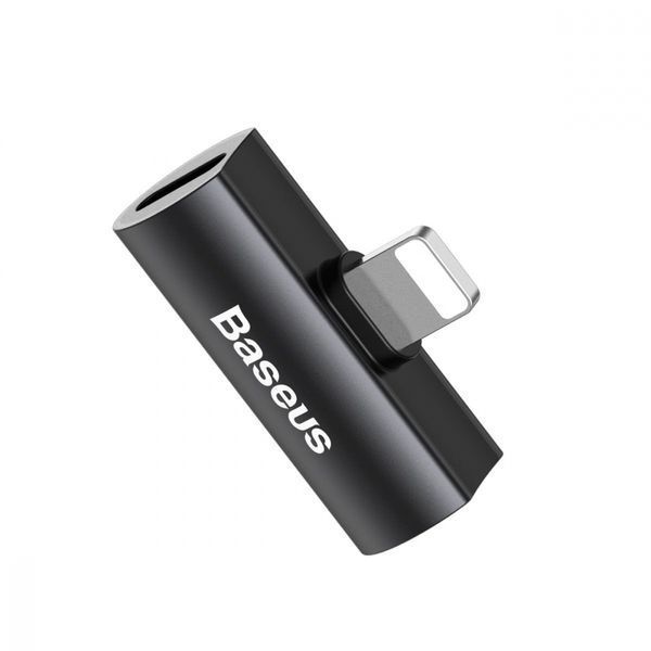 Адаптер Baseus iP Male To Dual IP Female Adapter L46 (CAL46-01) Black 255227 фото