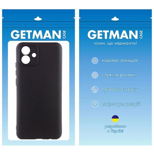 Чохол TPU GETMAN Liquid Silk Full Camera для Samsung Galaxy A04e Чорний / Black 340683 фото