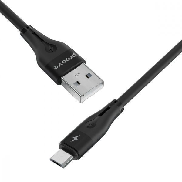 Кабель Proove Soft Silicone Micro USB 2.4A (1m) (CCSO20001301) Black 286719 фото