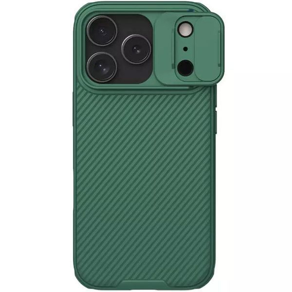 Карбонова накладка Nillkin CamShield Pro для Apple iPhone 17 Pro (6.3") Deep Green 398547 фото