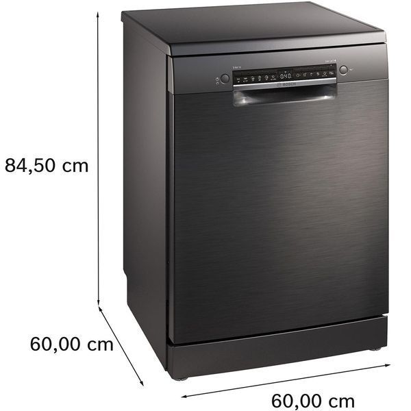 Посудомийна машина Bosch, 12компл., A++, 60см, дисплей, чорний (SMS4IKC62T) 382531 фото