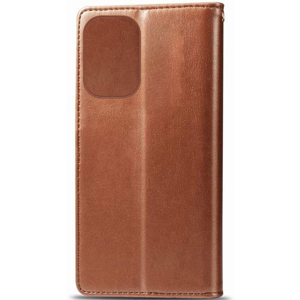 Шкіряний чохол книжка GETMAN Gallant (PU) для Samsung Galaxy S24 Ultra Коричневий 284408 фото