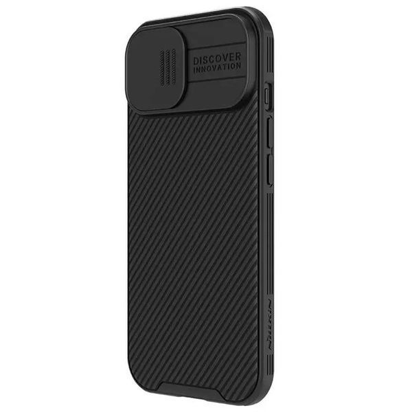 Карбонова накладка Nillkin CamShield Pro для Apple iPhone 15 (6.1") Black 361155 фото
