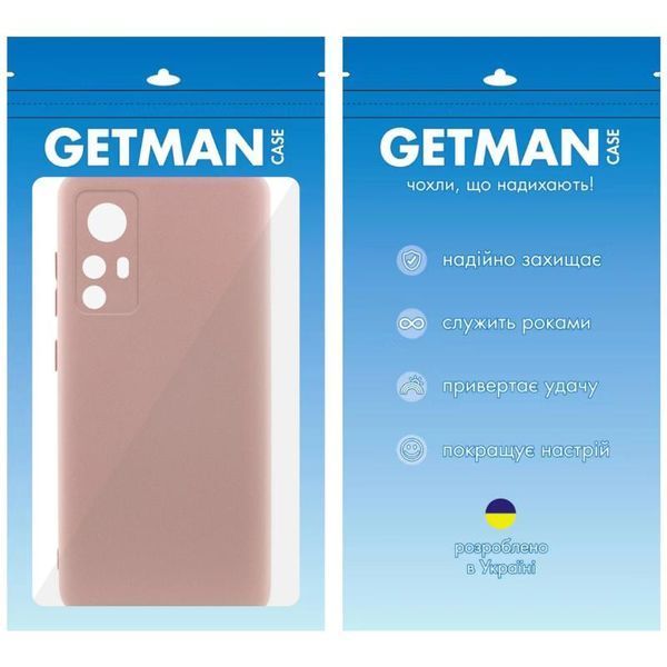 Чохол TPU GETMAN Liquid Silk Full Camera для Xiaomi 12T / 12T Pro Рожевий / Pink Sand 397739 фото
