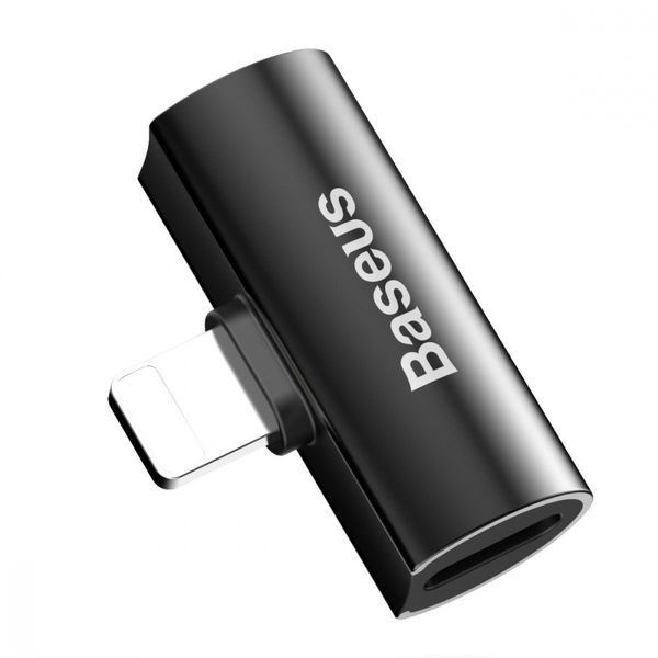Адаптер Baseus iP Male To Dual IP Female Adapter L46 (CAL46-01) Black 255227 фото