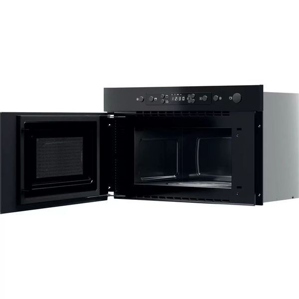 Мікрохвильова піч Whirlpool вбудована, 22л, електронне упр., 750Вт, гриль, дисплей, чорний (MBNA920B) 375956 фото