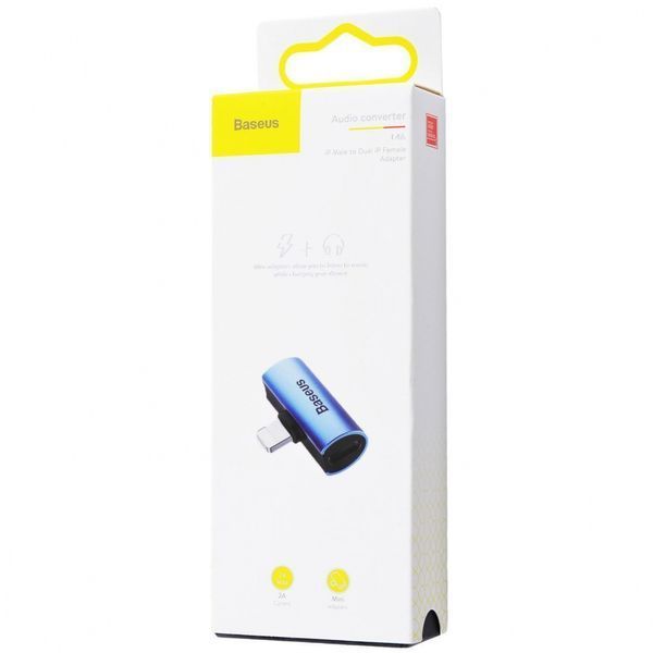 Адаптер Baseus iP Male To Dual IP Female Adapter L46 (CAL46-01) Black 255227 фото