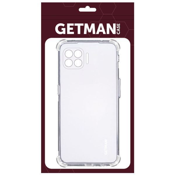 TPU чехол GETMAN Ease logo усиленные углы для Oppo A73 Бесцветный (прозрачный) 205115 фото