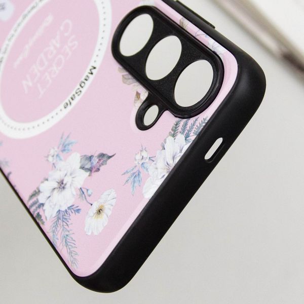 TPU+PC чохол Secret Garden with MagFit для Samsung Galaxy S23 FE Pink 327091 фото