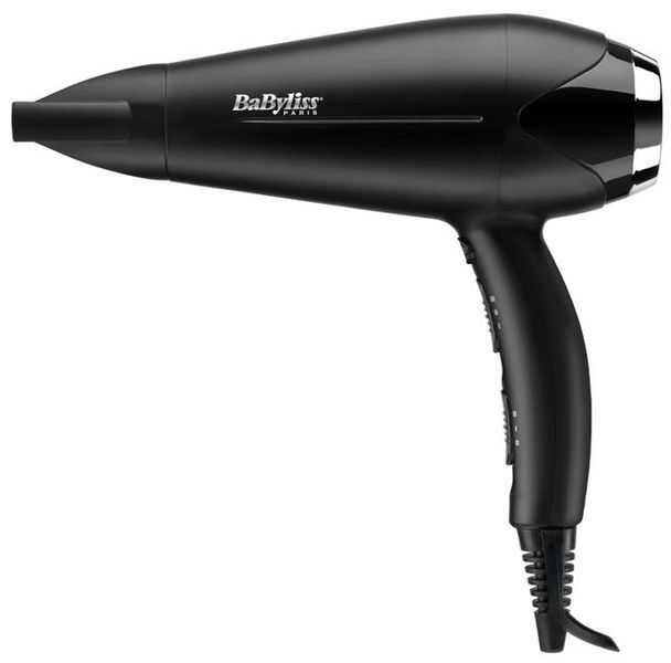 Фен Babyliss, 2200Вт, 3 режими, дифузор, іоніз-я, хол. обдув, чорний (D572DE) 369031 фото