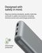 Акумулятор портативний літій-іонний Power Bank Belkin 20000мА&middot;год, 15Вт, 2хUSB-A/USB-C, cірий (BPB012BTGY) 366471 фото 7