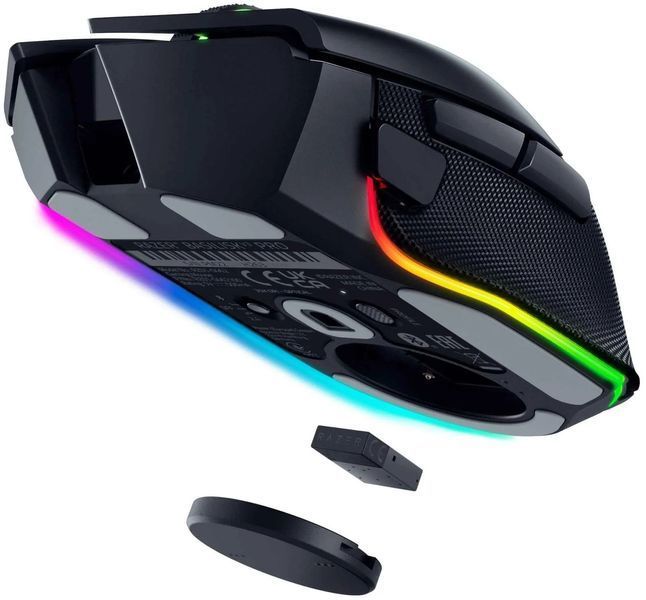 Миша Razer Basilisk V3 Pro, RGB, USB-A/WL/BT, чорний (RZ01-04620100-R3G1) 375485 фото