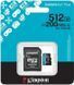 Карта пам'яті Kingston MicroSDXC 512GB Canvas Go Plus Gen4 200MB/s A2 U3 V30 + SD-адаптер (SDCG4/512GB) 376907 фото 3