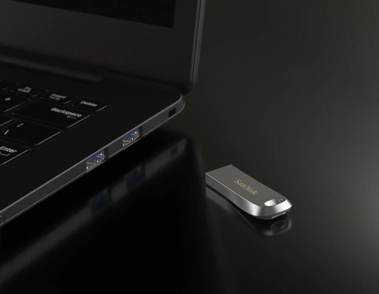 Накопичувач SanDisk 256GB USB 3.1 Type-A Ultra Luxe Срібний (SDCZ74-256G-G46) 375516 фото